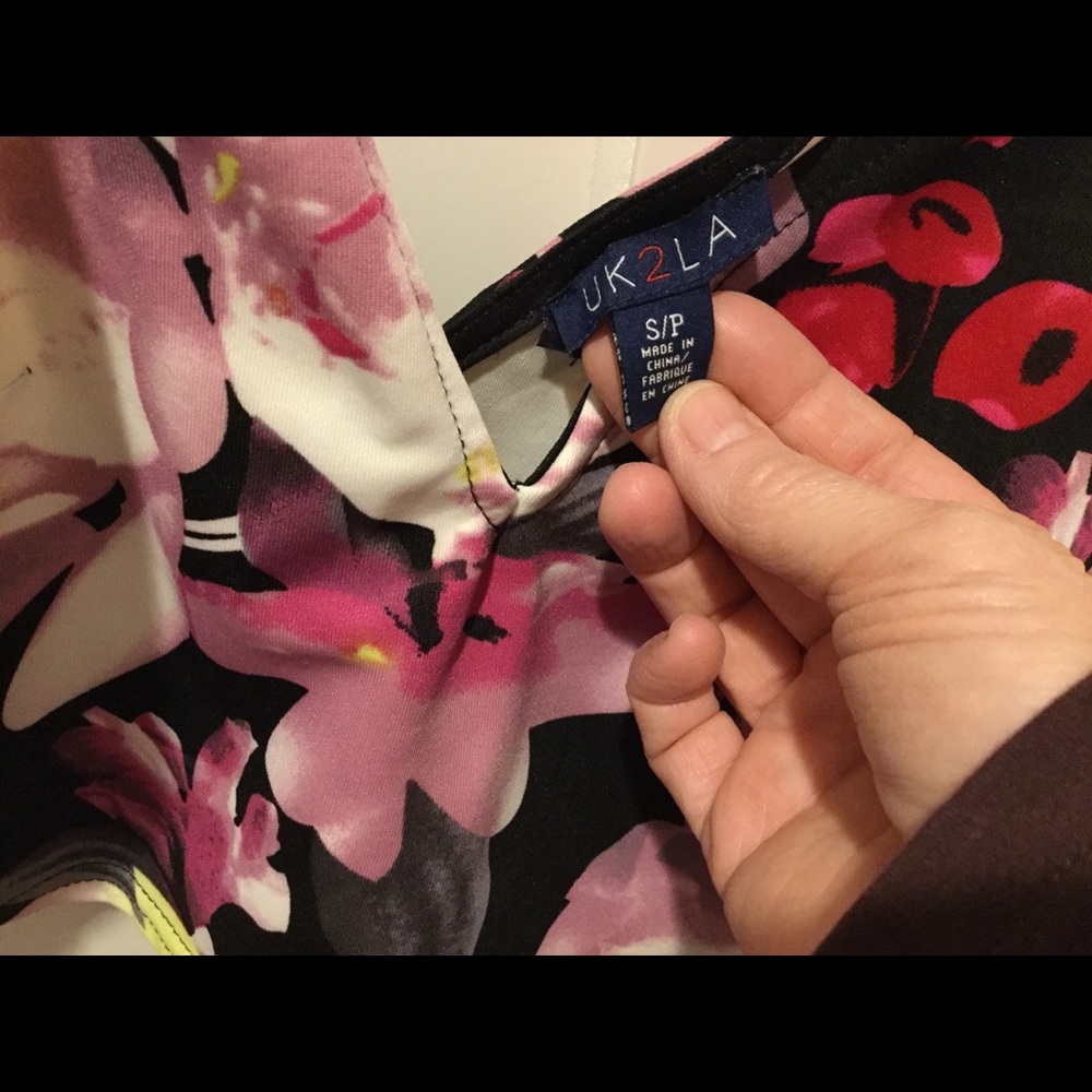 Floral Crop Nylon Tank - Picture 2 of 4